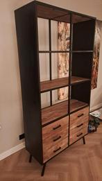 Industriële boekenkast met lades, Ophalen, 100 tot 150 cm, 200 cm of meer, Zo goed als nieuw