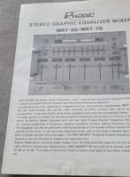 Phonic Grapic Eqalizer Mixer MRT-60/MRT 70 Schema, Muziek en Instrumenten, Mengpanelen, Ophalen of Verzenden, Zo goed als nieuw