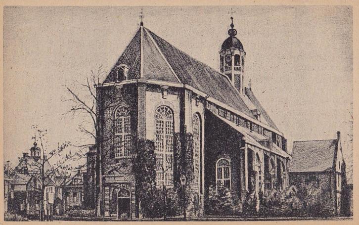 Sneek, nh kerk, Verzamelen, Ansichtkaarten | Nederland, Ongelopen, Friesland, Voor 1920, Ophalen of Verzenden