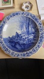 Delfts blauw/Blue hand painted plate, Antiek en Kunst, Ophalen of Verzenden