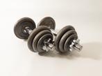 Set instelbare dumbbells (2x 10KG), Ophalen of Verzenden, Gebruikt, Borst, Dumbbell