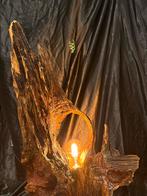 Boomstam Lamp - Authentiek & Uniek, Huis en Inrichting, 100 tot 150 cm, Nieuw, Ophalen of Verzenden, Autenthiek
