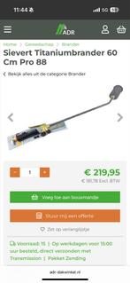 Sievert Titaniumbrander 60 Cm Pro 88 brander, Ophalen of Verzenden, Nieuw
