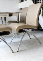 Rolf Benz eetkamerstoelen, Ophalen, Gebruikt, Overige kleuren, Leer