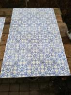 Mooi achter haard of kachel, 40 stuks 77x123 cm, blauw wit, Antiek en Kunst, Ophalen