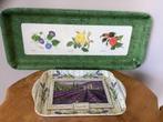 Delta group design vintage dienblad uit Italië bloemen +1 kl, Ophalen of Verzenden, Zo goed als nieuw