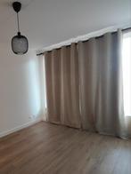 Set gordijnen + vitrage + 2 rails (IKEA) - goede staat, Ophalen, Crème, 200 cm of meer, Velvet