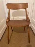 Vintage eiken stoel, design Arne Hovmand Olsen, Huis en Inrichting, Ophalen, Gebruikt, Bruin, Eén