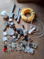 Elektra onderdelen, dozen, klemmen, kabel, buis droger, Doe-het-zelf en Verbouw, Elektra en Kabels, Ophalen of Verzenden, Gebruikt