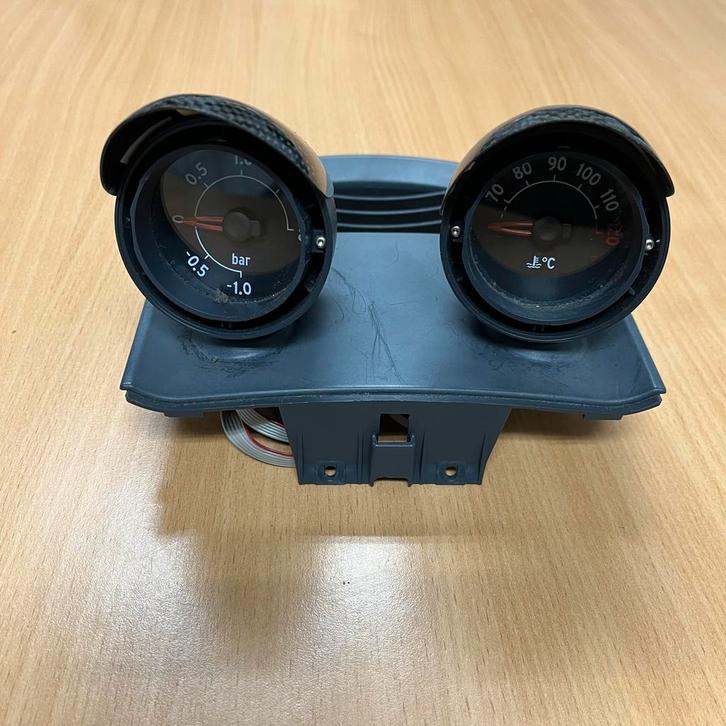 Smart Roadster Klokjes Temperatuur & Turbodruk Carbonlook, Auto-onderdelen, Dashboard en Schakelaars, Smart, Gebruikt, Ophalen of Verzenden