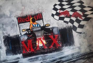 max verstappen artistiek schilderij beschikbaar voor biedingen