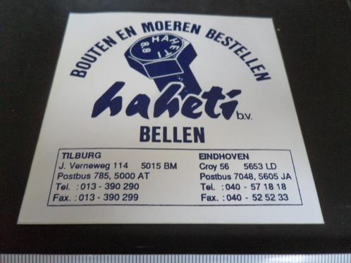 stickers EHV Tilburg Haheti bv Bouten en Moeren  Eindhoven, Verzamelen, Stickers, Zo goed als nieuw, Overige typen, Ophalen