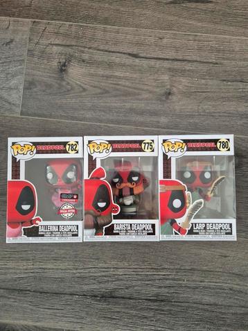 Funko pop! Deadpool set van 3! beschikbaar voor biedingen