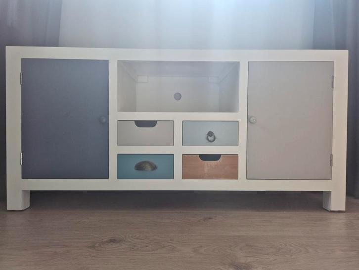Lage opberg kast jongenskamer / tv meubel 120x40x58 (lbh), Huis en Inrichting, Kasten | Televisiemeubels, Zo goed als nieuw, Minder dan 100 cm