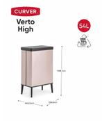 Curver Verto High prullenbak rose NIEUW met klein defect, Huis en Inrichting, Woonaccessoires | Prullenbakken, Kunststof, 50 tot 75 cm