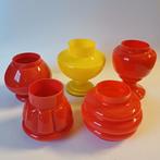 Art Deco Tango glazen rozenstekers, Antiek en Kunst, Ophalen of Verzenden