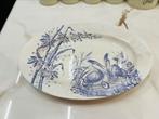 Schaal Societe Ceramique, decor Oiseaux, Ophalen of Verzenden