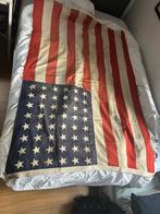WW2 US vlag 48 sterren. Origineel katoen, Ophalen of Verzenden, Amerika