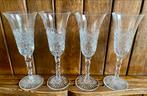 4 vintage champagne glazen, Ophalen of Verzenden, Zo goed als nieuw, Overige typen