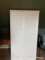 witte houten shutters – op maat (99,2 x 189,2 cm), Huis en Inrichting, Ophalen, Zo goed als nieuw