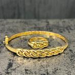 18k gouden armband met ring cuban model, Ophalen of Verzenden, Nieuw, Goud