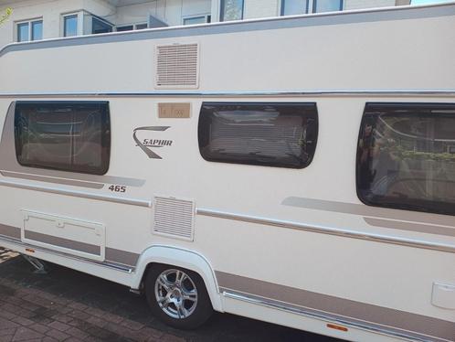 Caravan Fendt Safhir 465   2016, Caravans en Kamperen, Caravans, Particulier, tot en met 4, 1250 - 1500 kg, Rondzit, Fendt, Frans bed
