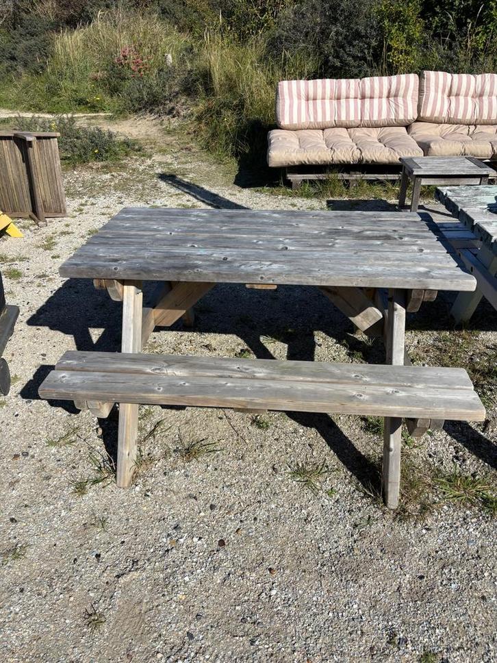 Robuuste Picknicktafel voor Kinderen, Tuin en Terras, Picknicktafels, Gebruikt, Rechthoekig, Hout, Kinderpicknicktafel, Ophalen
