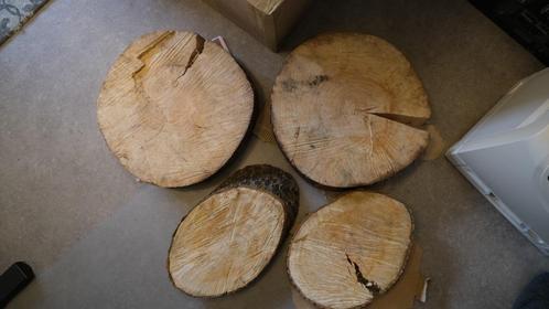 4 mooie boomschijven, Doe-het-zelf en Verbouw, Hout en Planken, Nieuw, Overige typen, Overige houtsoorten, Minder dan 200 cm, 25 tot 50 mm