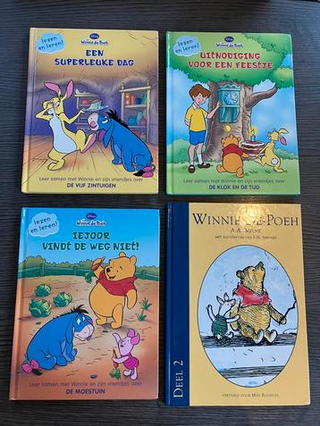 4X Winnie de Poeh - Disney - lezen en leren! beschikbaar voor biedingen