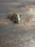 Bronzen olifantenbeeld, Tuin en Terras, Ophalen, Gebruikt, Metaal, Dierenbeeld