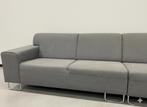 Grijze Stoffen Rechte Bank - Vierpersoons of meer, Luxe, 300 cm of meer, 75 tot 100 cm, Ophalen of Verzenden