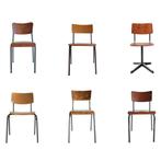 Retro horeca terrasstoelen vintage schoolstoel  349, Tuin en Terras, Tuinsets en Loungesets, Gebruikt, Ophalen of Verzenden
