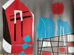 Jo van Dijk.  afmeting 50 bij 65   155/800, Antiek en Kunst, Ophalen of Verzenden
