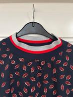 Co’couture blouse, donkerblauw-rood-zilver maat L, Blauw, Maat 42/44 (L), Ophalen of Verzenden, Zo goed als nieuw