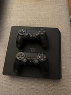 PS4 Slim 500gb + 2 controllers, Spelcomputers en Games, Spelcomputers | Sony PlayStation 4, Ophalen, Met 2 controllers, Slim, 500 GB