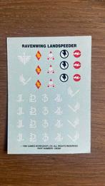 Ravenwing Landspeeder transfer sheet Warhammer 40000, Verzenden, Zo goed als nieuw