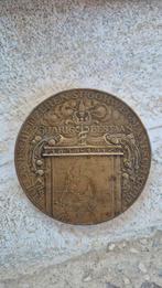 Penning “75 jaar Hollandsche IJzeren Spoorwegmaatschappij", Ophalen of Verzenden, Brons, Nederland