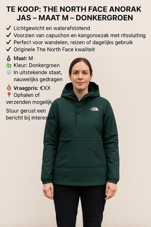North face jas windstopper/softshell maat M groen, Kleding | Dames, Jassen | Winter, Zo goed als nieuw, Maat 38/40 (M), Groen