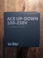 In-lite ACE UP-DOWN Wandlamp Nieuw in doos!, Minder dan 50 watt, Wandlamp, Ophalen of Verzenden, Netvoeding