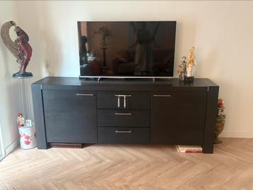 Goossens dressoir kast | zwart eiken