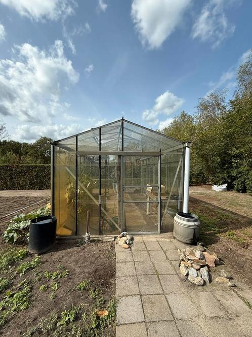 Wordt onze tuinkas jouw ‘Orangerie’, Tuin en Terras, Kassen, Gebruikt, Aluminium, Glas, Ophalen