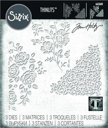 Sizzix Tim Holtz Thinlits Mixed Media #5 #662688 *laatste beschikbaar voor biedingen