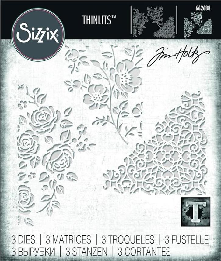 Sizzix Tim Holtz Thinlits Mixed Media #5 #662688 *laatste, Hobby en Vrije tijd, Scrapbooking, Nieuw, Frame of Mal, Sizzix, Verzenden
