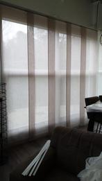 2 stuks Schuifpanelen, 5 rail, Ophalen, Gebruikt, 200 cm of meer, Beige