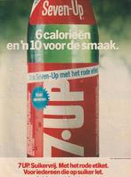 Retro reclame 1979 7Up Seven-Up frisdrank rood etiket, Verzamelen, Verzenden, Overige typen