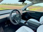 Tesla Model Y 2023 AWD long range 75 kWh wit garantie NAP, Automaat, Stoelverwarming, Wit, Origineel Nederlands