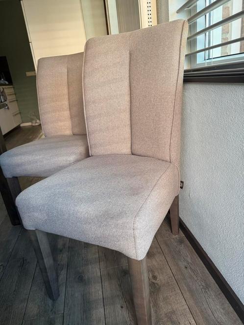 6 Landelijke beige Henders & Hazel Eetkamerstoelen - Beige, Huis en Inrichting, Stoelen, Zo goed als nieuw, Vijf, Zes of meer stoelen