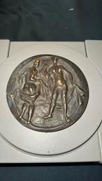 Bronzen plak Ed van teeseling, Ophalen of Verzenden, Brons