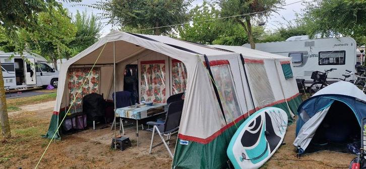 8 persoons vouwwagen Alpen kreuzer, Caravans en Kamperen, Tenten, meer dan 6, Gebruikt, Ophalen