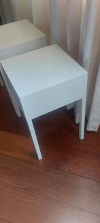 Set metalen nachtkastjes, Ophalen, Minder dan 45 cm, Metaal of Aluminium, 55 tot 70 cm